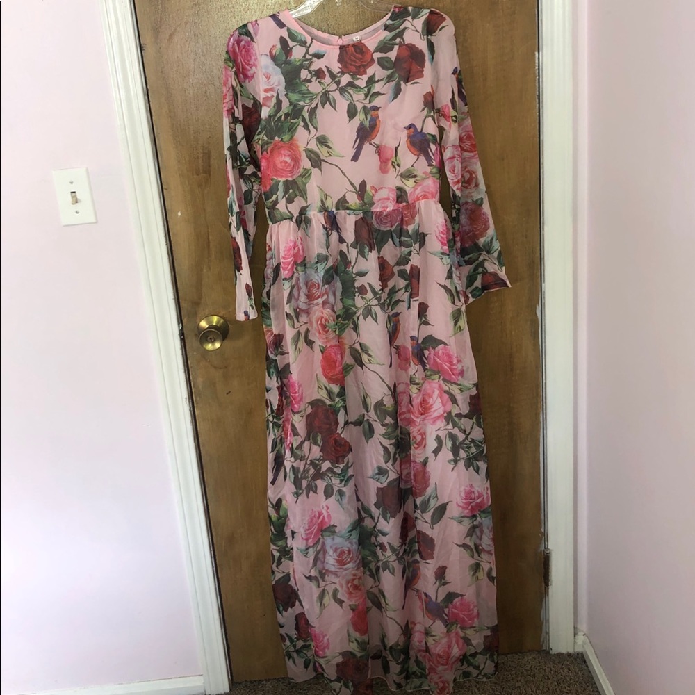 Dressy Floral Maxi Dress
